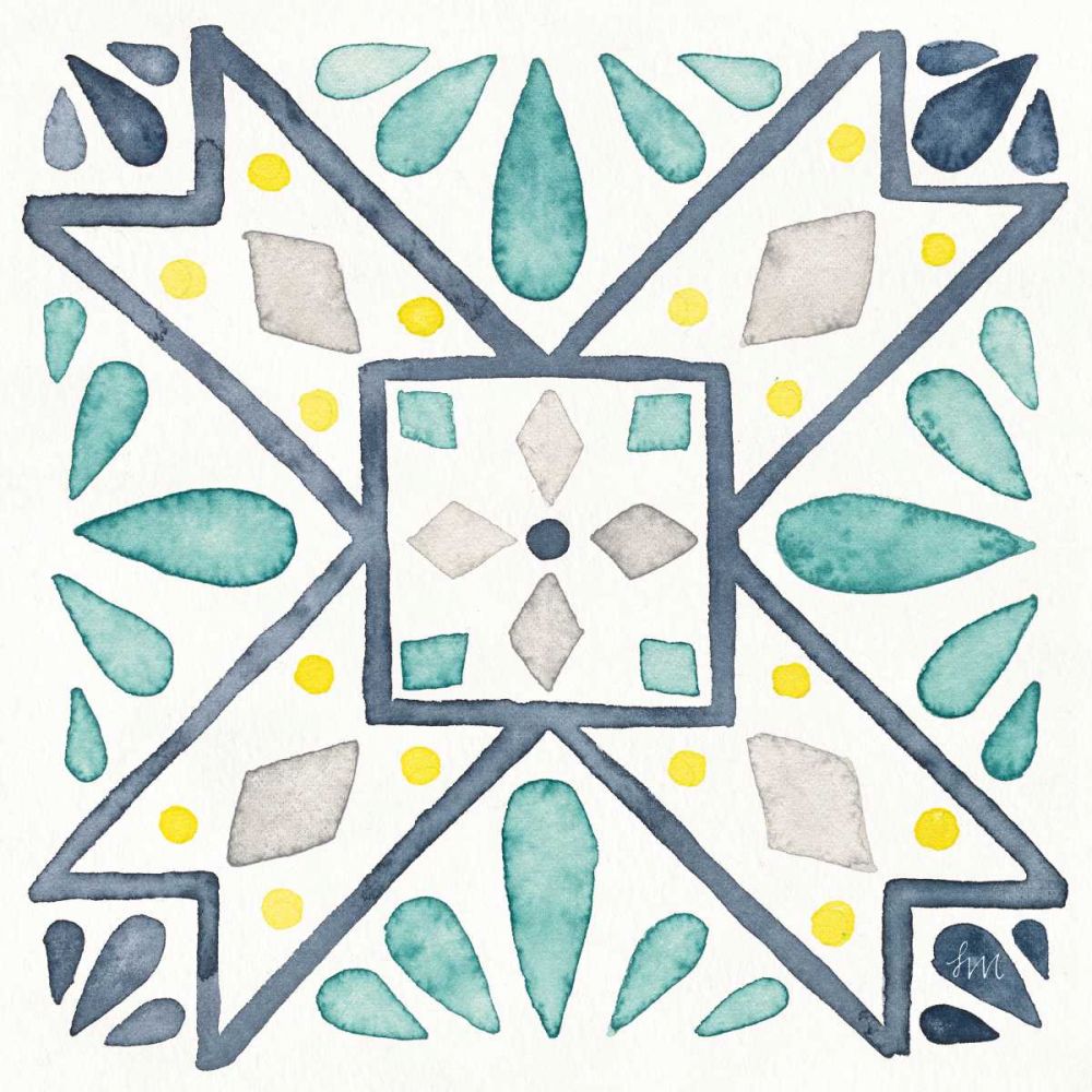 Garden Getaway Tile IX White art print by Laura Marshall for $57.95 CAD