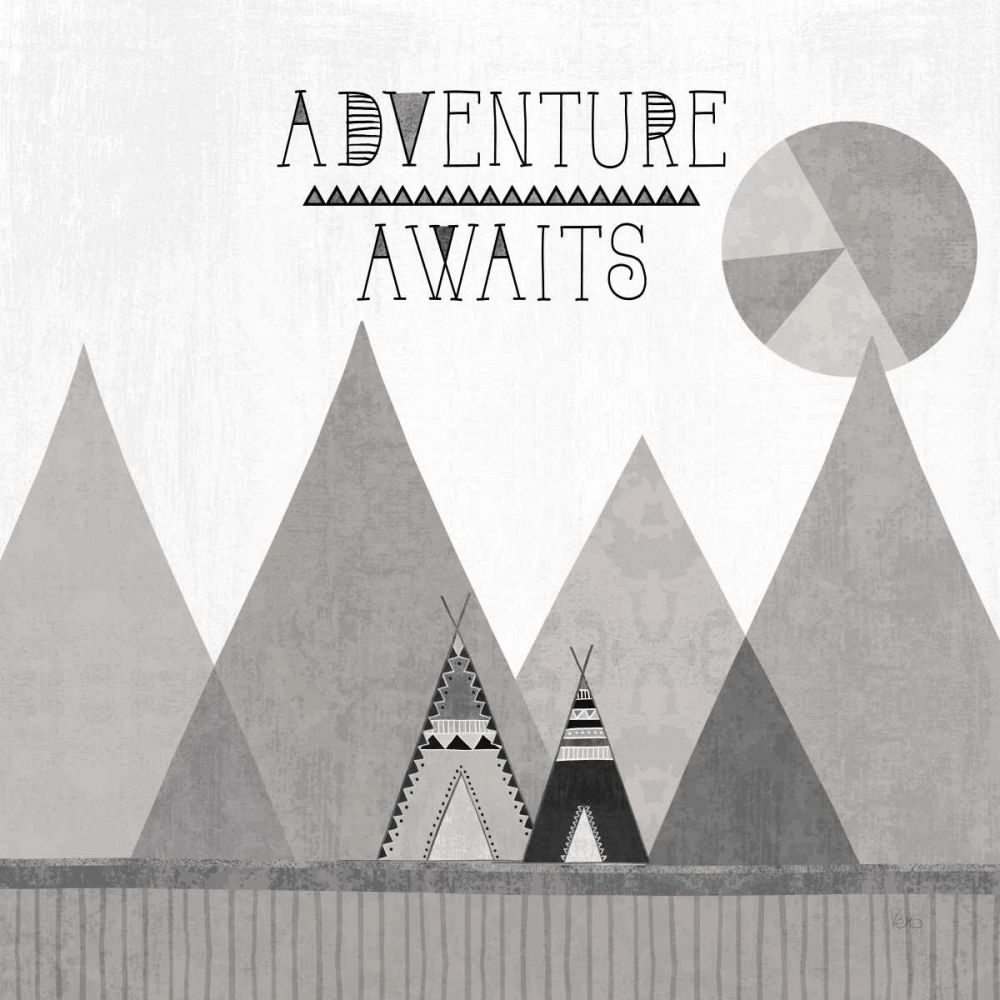 Southwest Geo III BW art print by Veronique Charron for $57.95 CAD