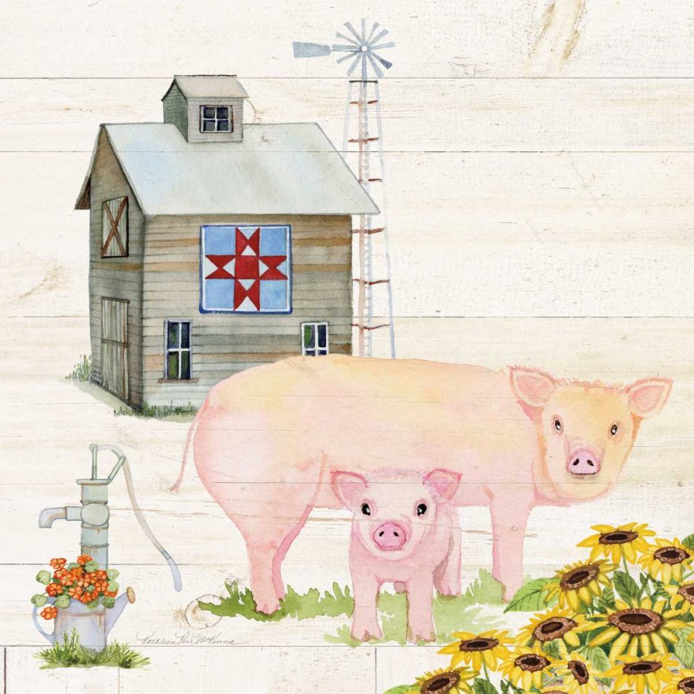 Life on the Farm III art print by Kathleen Parr McKenna for $57.95 CAD