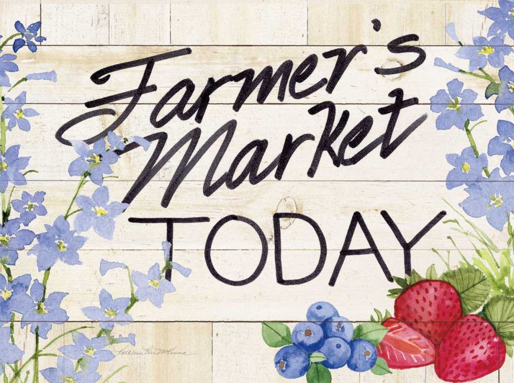 Life on the Farm Sign II art print by Kathleen Parr McKenna for $57.95 CAD