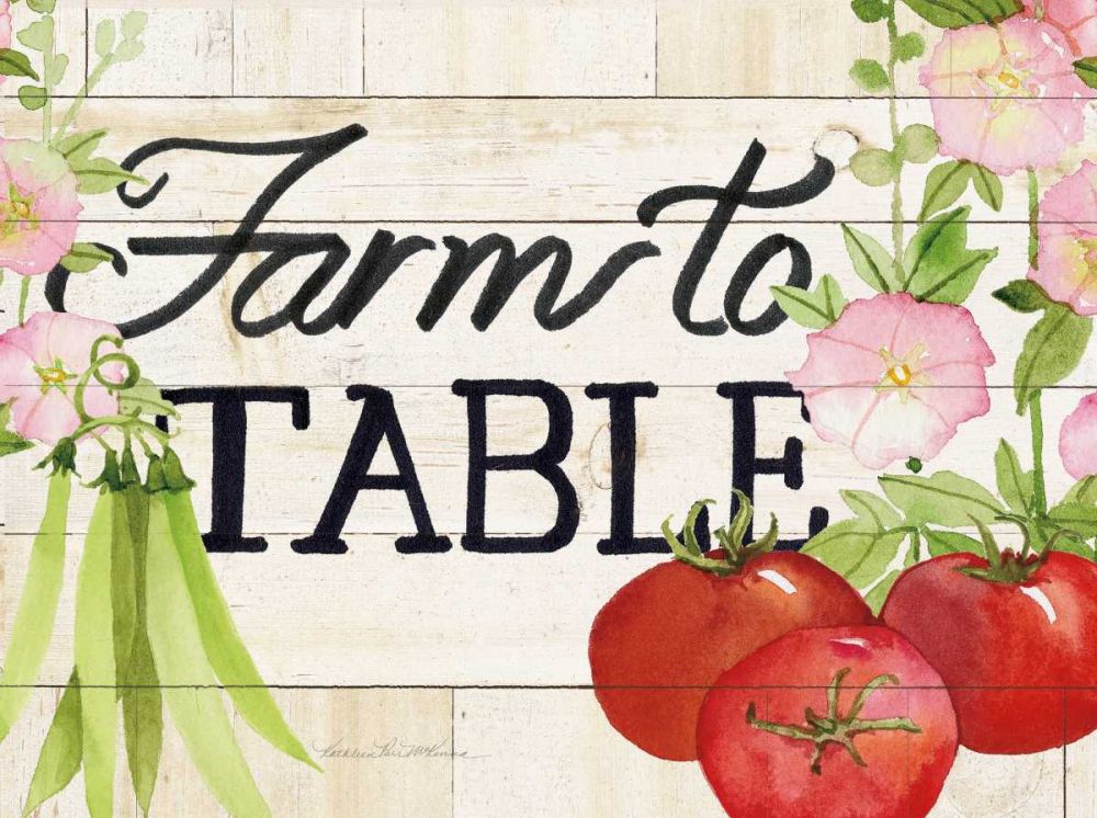 Life on the Farm Sign III art print by Kathleen Parr McKenna for $57.95 CAD