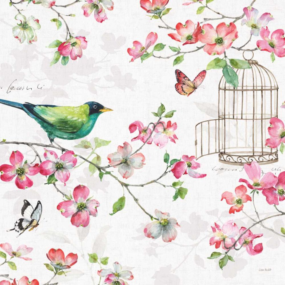 Dogwood Garden IV art print by Lisa Audit for $57.95 CAD