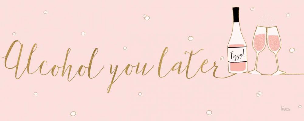 Underlined Bubbly IV Pink art print by Veronique Charron for $57.95 CAD