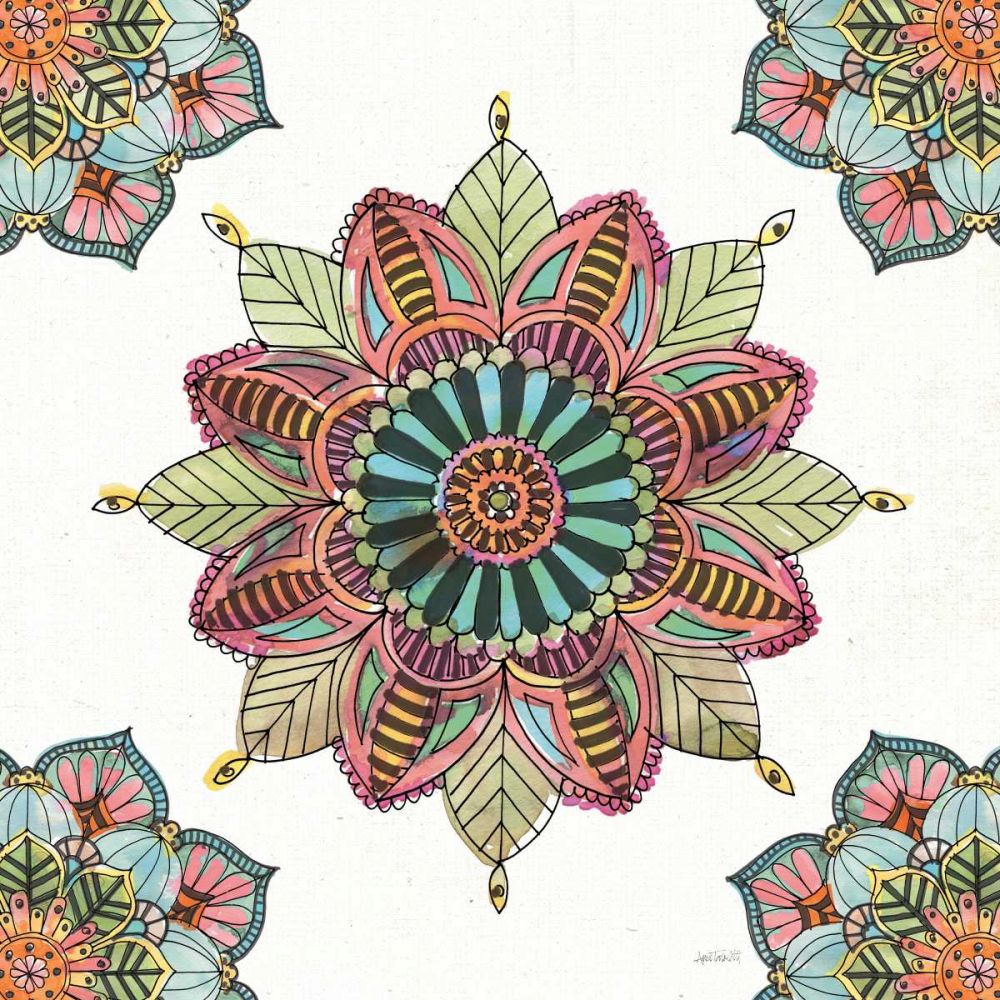 Mandala Morning VI art print by Anne Tavoletti for $57.95 CAD