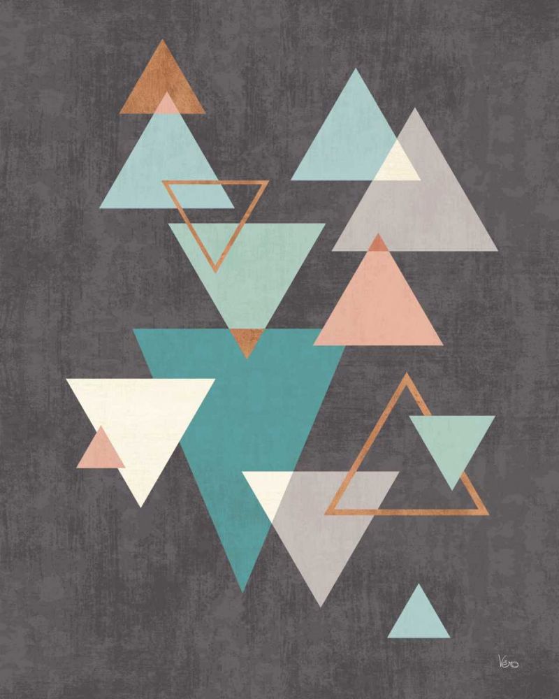 Abstract Geo II Black art print by Veronique Charron for $57.95 CAD