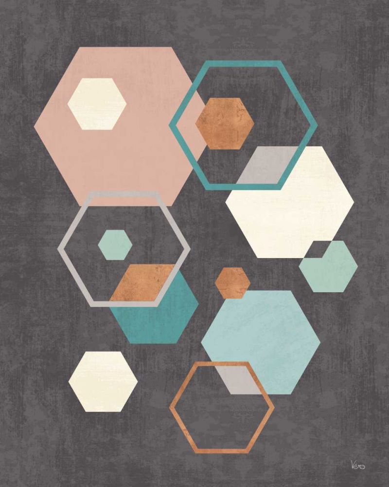 Abstract Geo III Black art print by Veronique Charron for $57.95 CAD