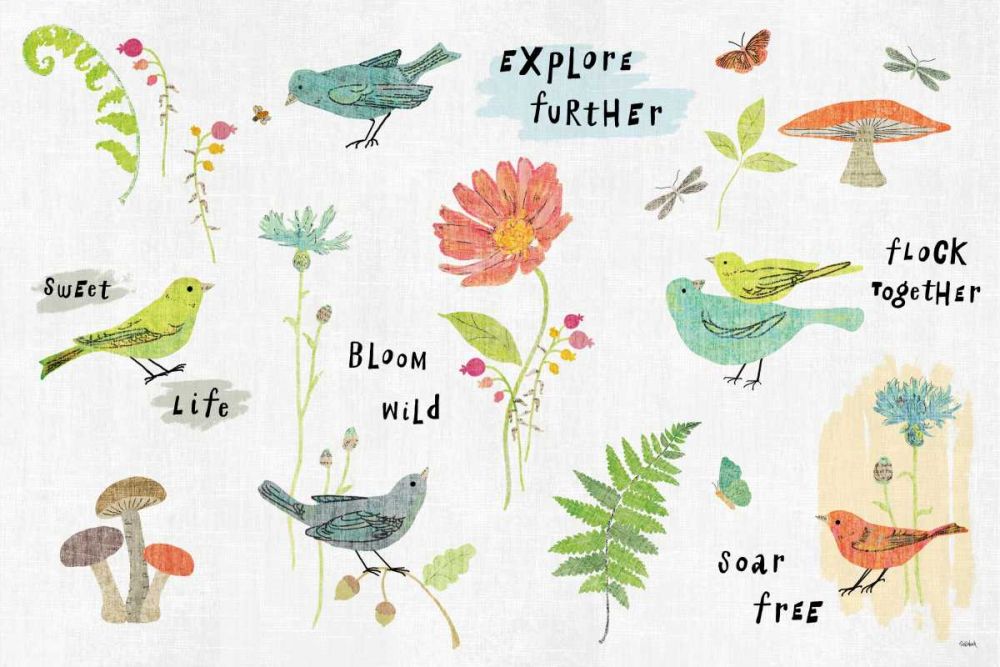 Wild Wings IX art print by Sue Schlabach for $57.95 CAD