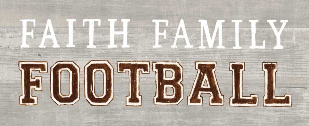 Game Day III Faith Family Football art print by Marco Fabiano for $57.95 CAD