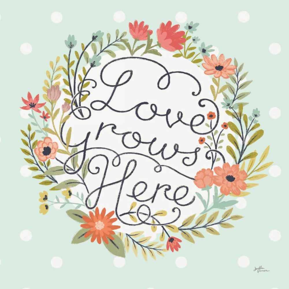 Retro Garden III Mint art print by Janelle Penner for $57.95 CAD