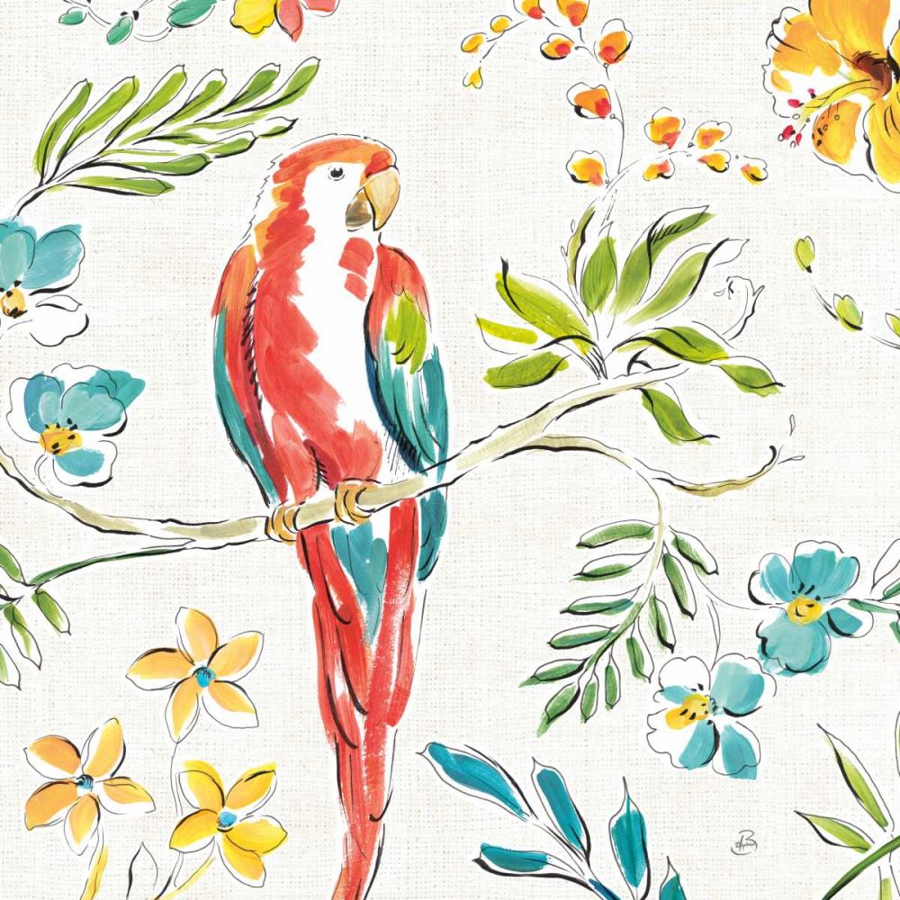 Tropical Oasis III White art print by Daphne Brissonnet for $57.95 CAD