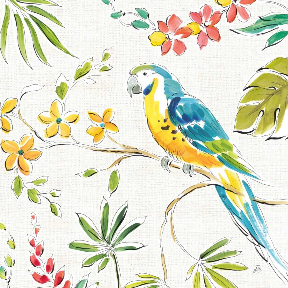 Tropical Oasis IV White art print by Daphne Brissonnet for $57.95 CAD