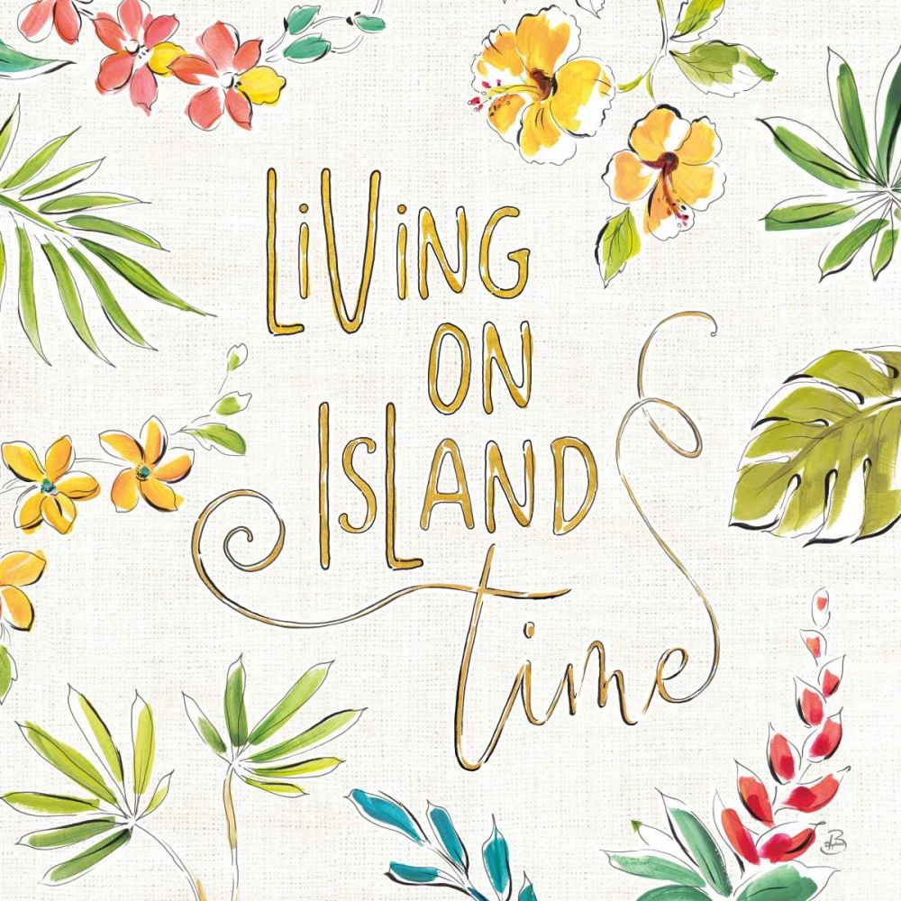 Tropical Oasis VI White art print by Daphne Brissonnet for $57.95 CAD