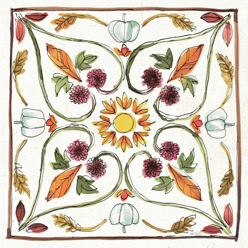 Festive Foliage VI art print by Anne Tavoletti for $57.95 CAD