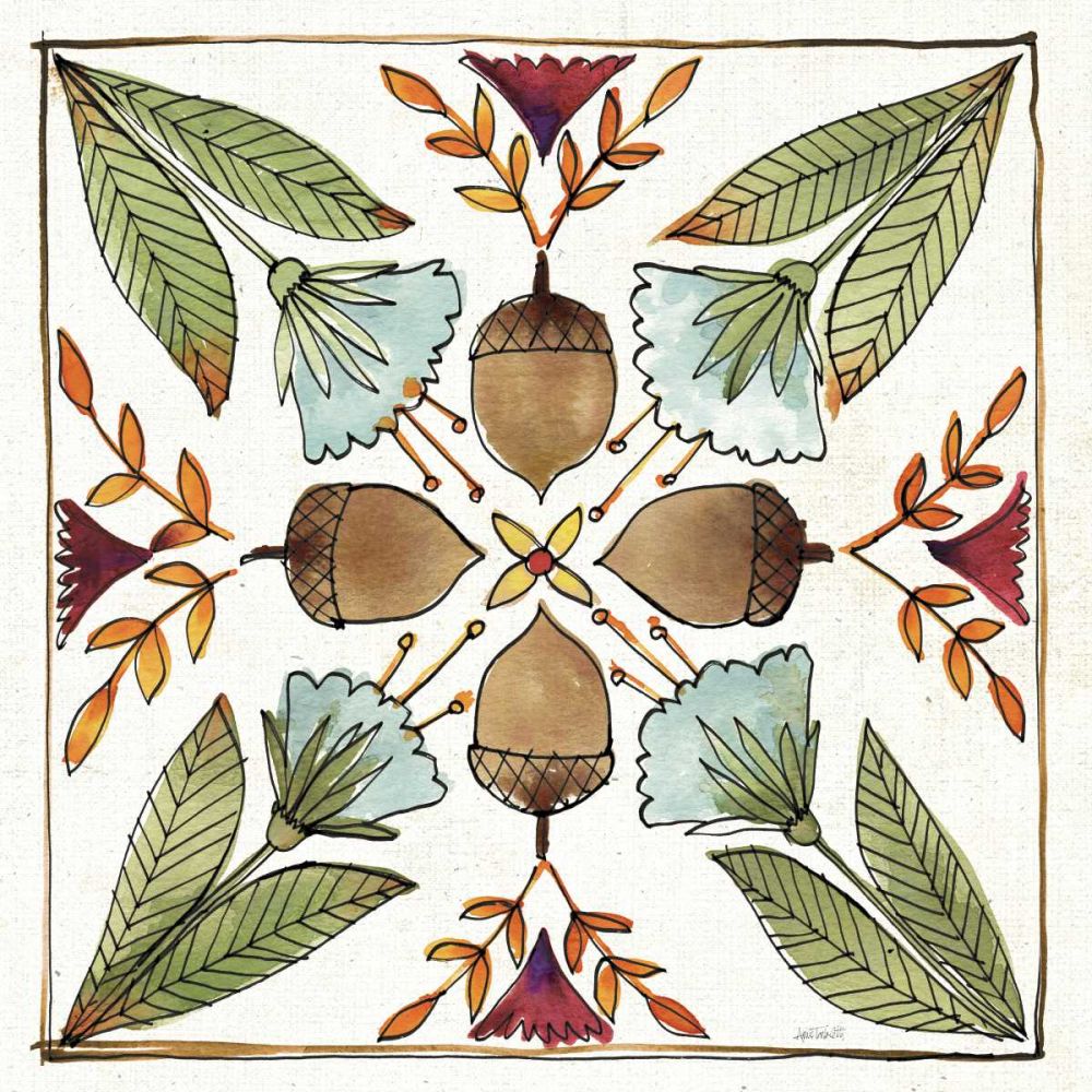 Festive Foliage VII art print by Anne Tavoletti for $57.95 CAD