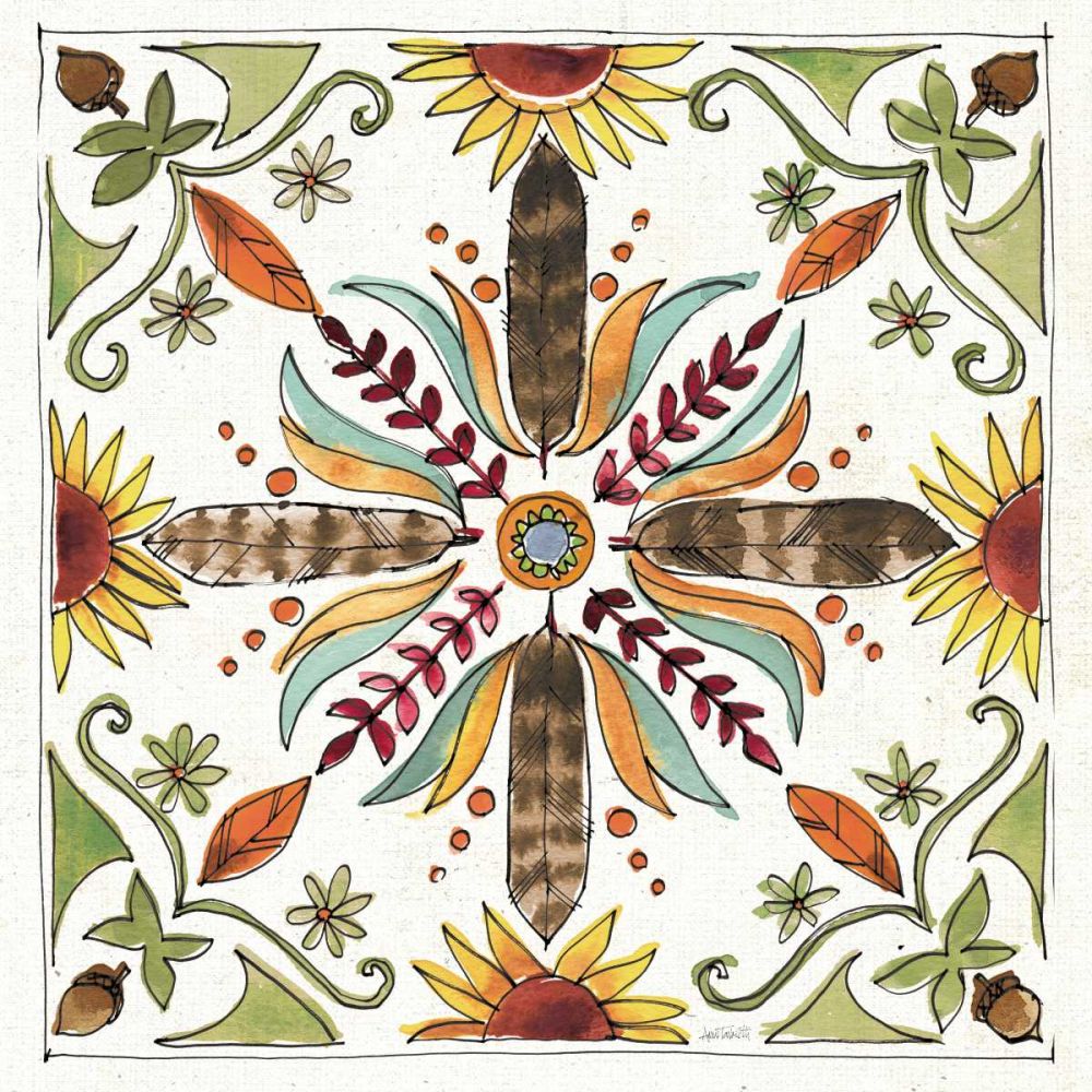 Festive Foliage VIII art print by Anne Tavoletti for $57.95 CAD