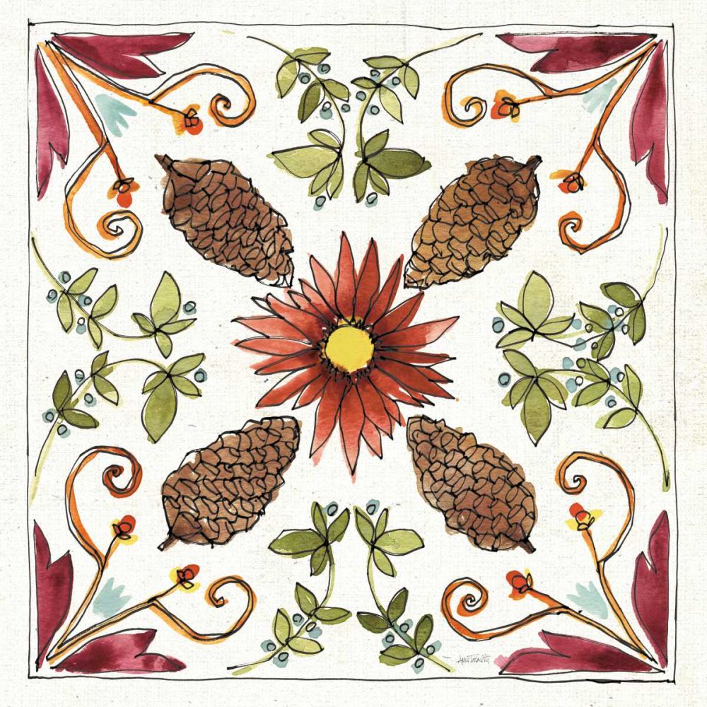 Festive Foliage IX art print by Anne Tavoletti for $57.95 CAD