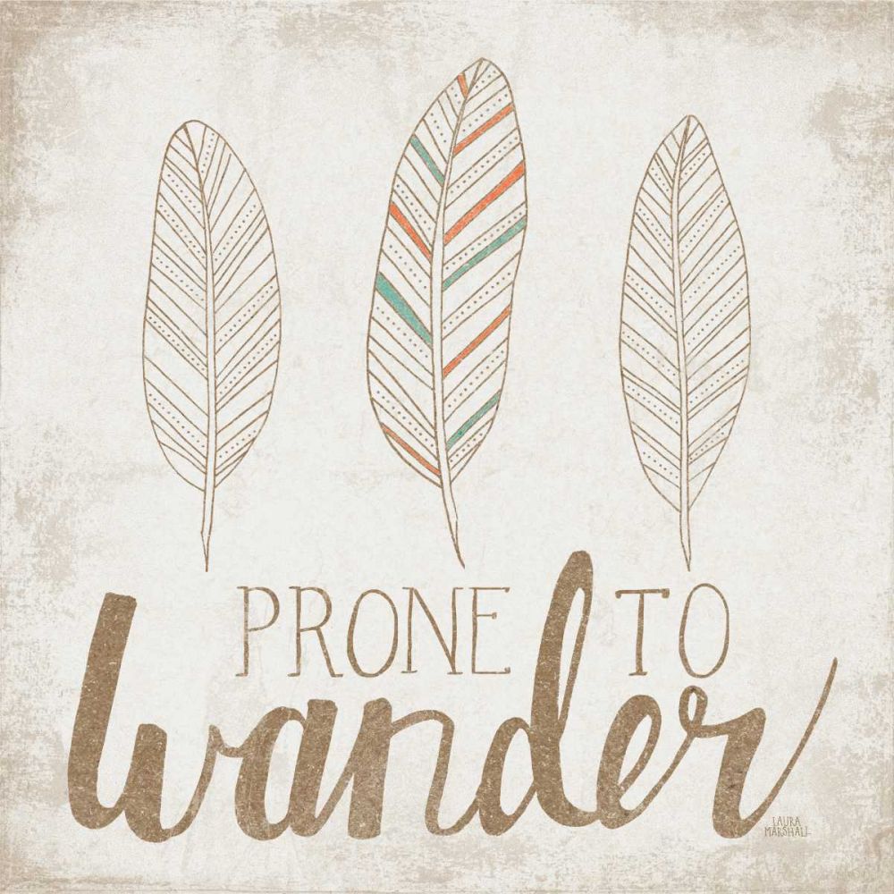 Prone to Wander Beige art print by Laura Marshall for $57.95 CAD
