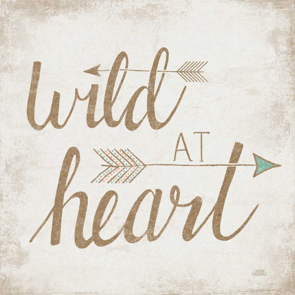 Wild at Heart Beige art print by Laura Marshall for $57.95 CAD