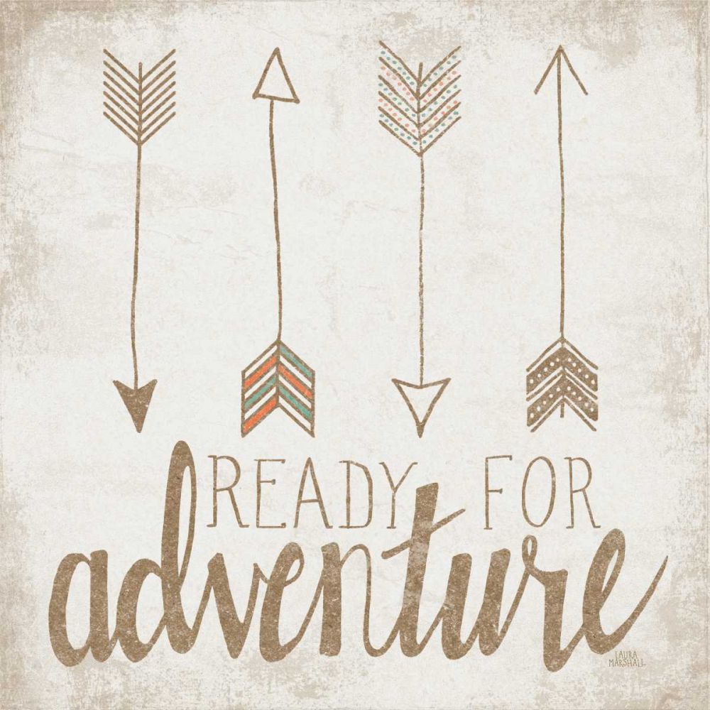 Ready for Adventure Beige art print by Laura Marshall for $57.95 CAD