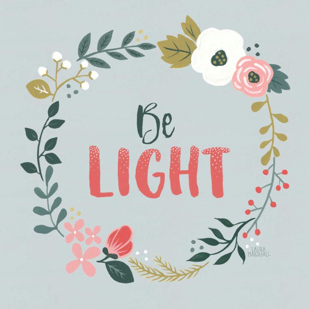 Wildflower Daydreams III Be Light art print by Laura Marshall for $57.95 CAD