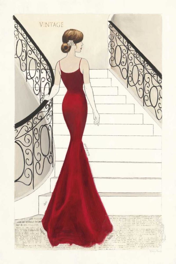 La Belle Rouge Original art print by Emily Adams for $57.95 CAD