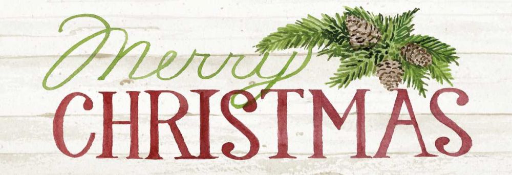 Holiday Sayings II on Wood Whitewash v2 art print by Kathleen Parr McKenna for $57.95 CAD