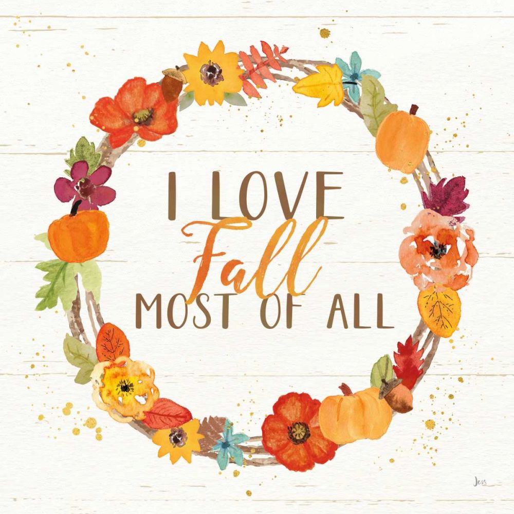 Harvest Wishes I on Wood art print by Jess Aiken for $57.95 CAD