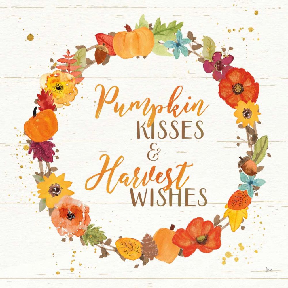 Harvest Wishes II on Wood art print by Jess Aiken for $57.95 CAD