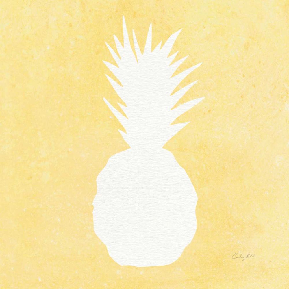 Tropical Fun Pineapple Silhouette II art print by Courtney Prahl for $57.95 CAD