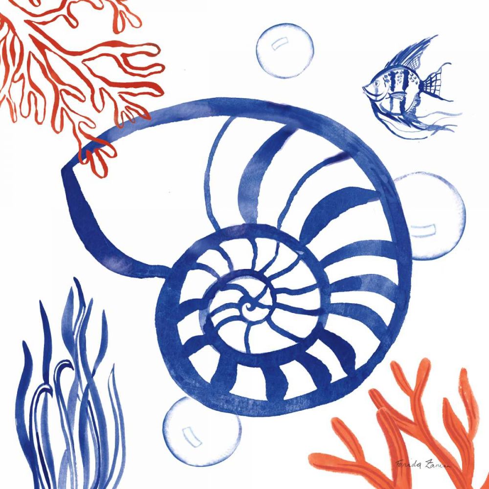 Coastal Jewels I art print by Farida Zaman for $57.95 CAD