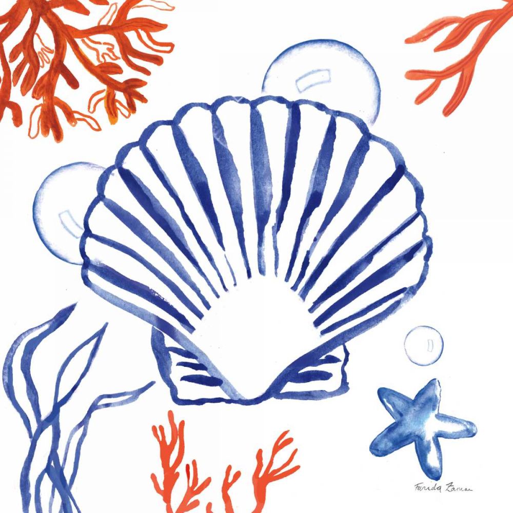 Coastal Jewels III art print by Farida Zaman for $57.95 CAD