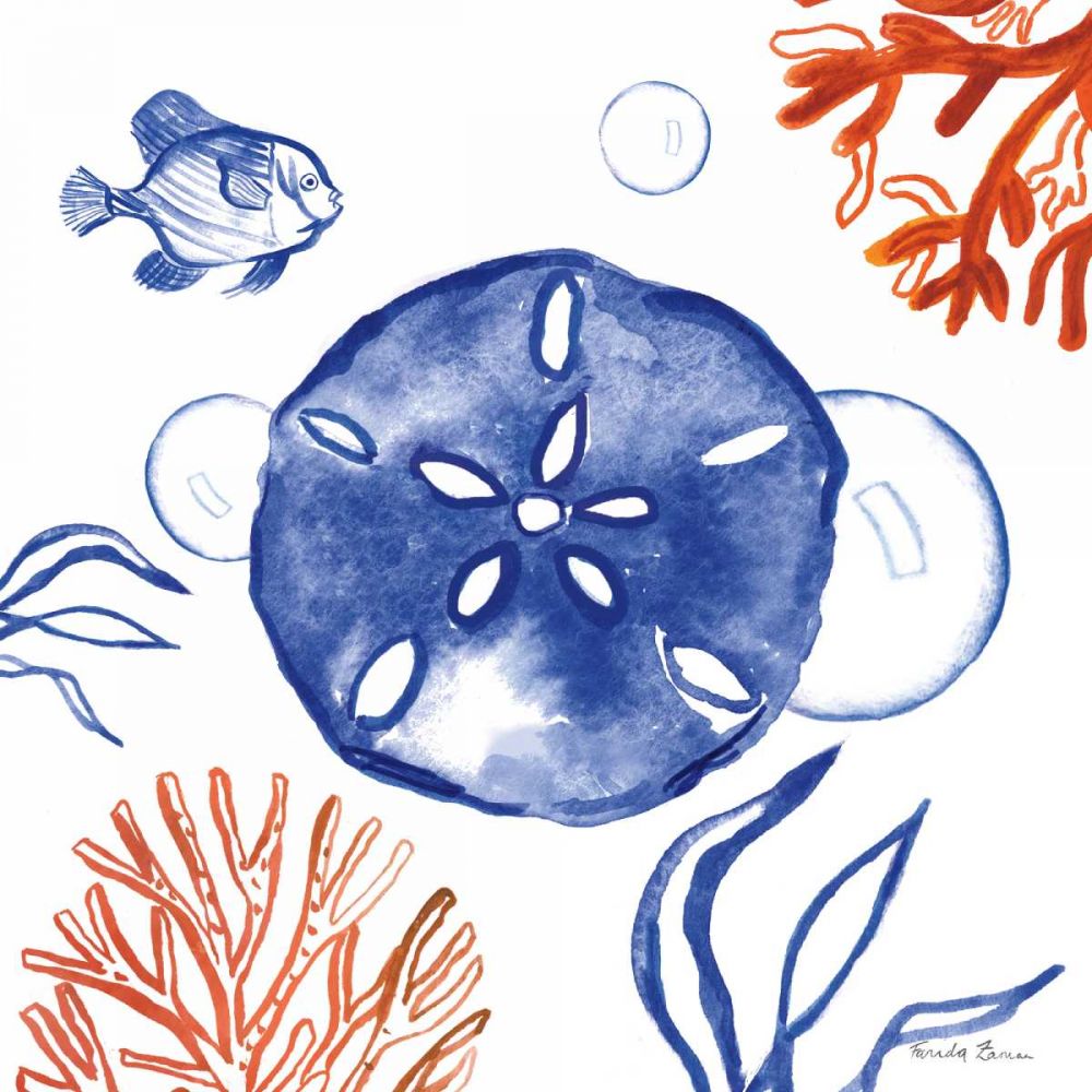 Coastal Jewels IV art print by Farida Zaman for $57.95 CAD