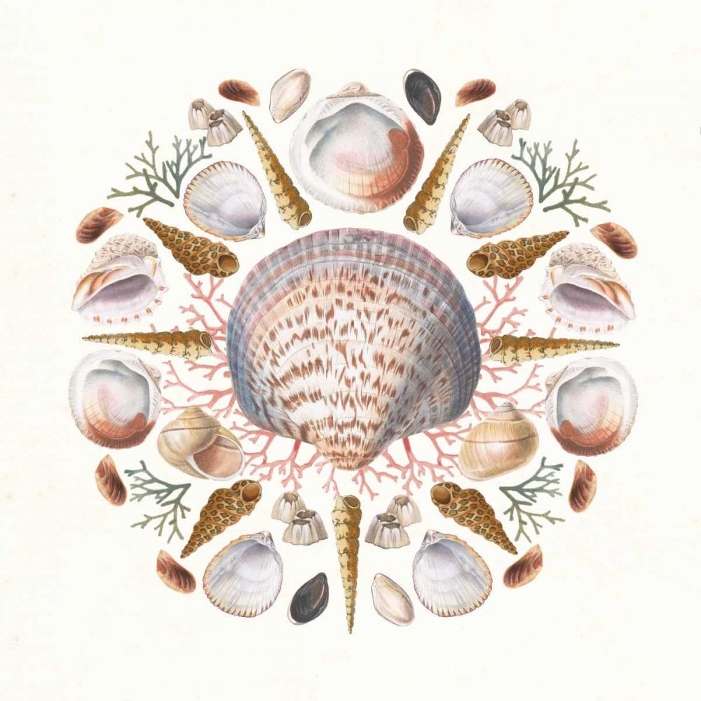 Ocean Mandala I art print by Wild Apple Portfolio for $57.95 CAD