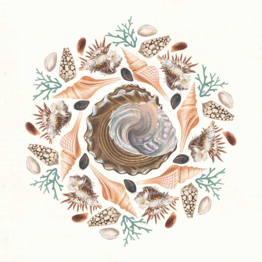 Ocean Mandala IV art print by Wild Apple Portfolio for $57.95 CAD
