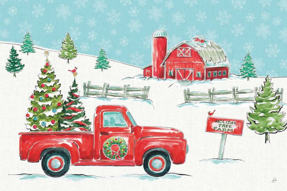 Christmas in the Country I art print by Daphne Brissonnet for $57.95 CAD
