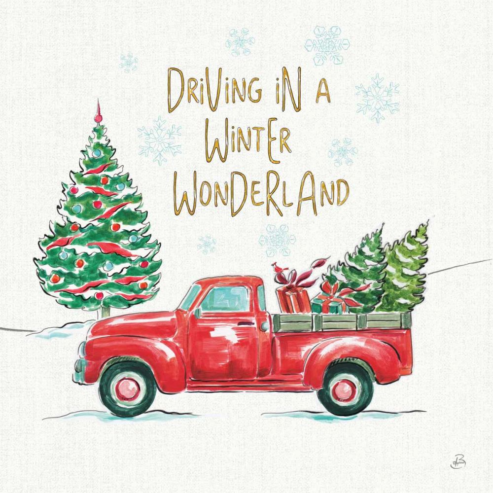 Christmas in the Country IV art print by Daphne Brissonnet for $57.95 CAD