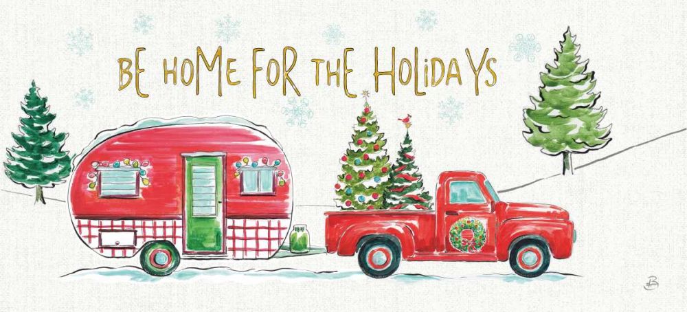 Christmas in the Country VII art print by Daphne Brissonnet for $57.95 CAD
