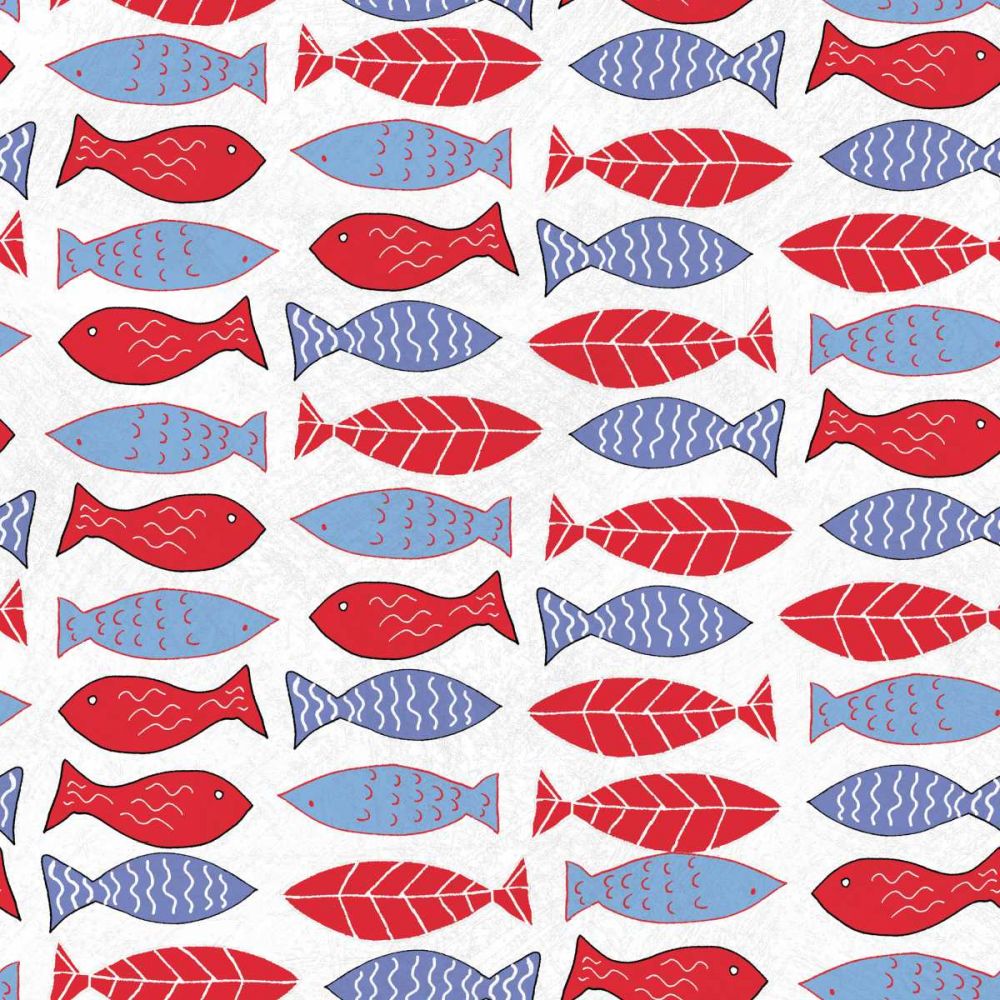 Coastal Birds Pattern I art print by Farida Zaman for $57.95 CAD