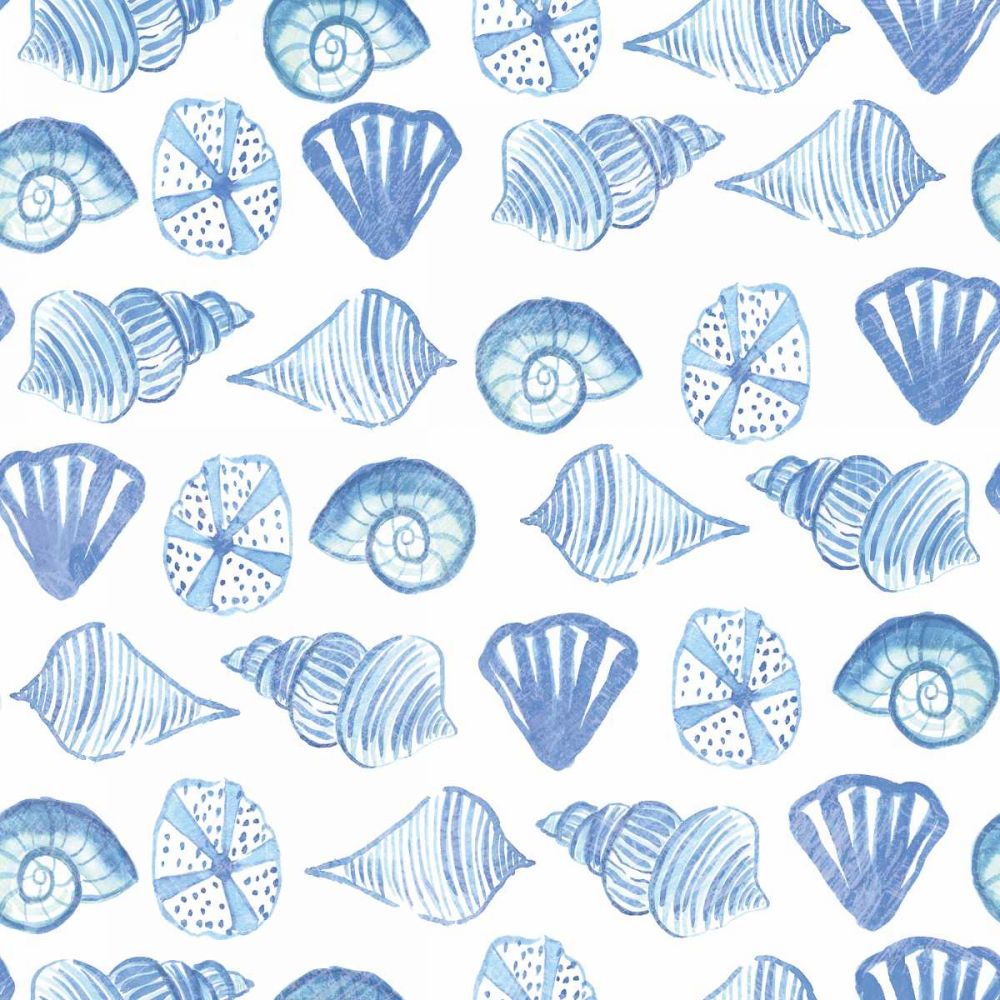 Coastal Birds Pattern IV art print by Farida Zaman for $57.95 CAD