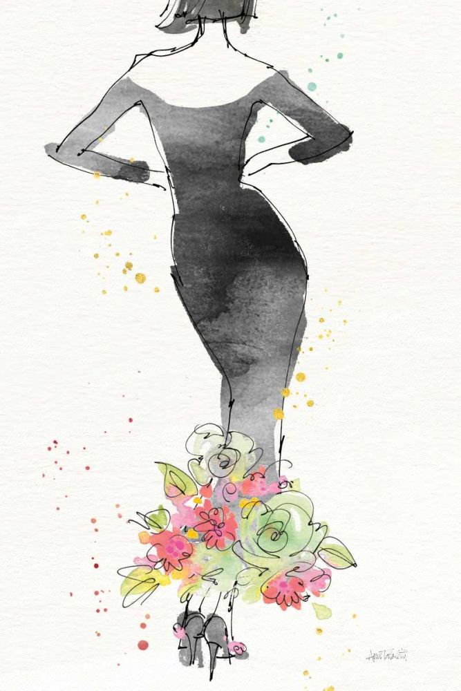 Floral Fashion I v2 art print by Anne Tavoletti for $57.95 CAD