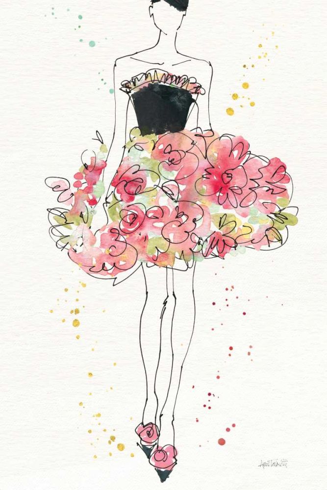 Floral Fashion II v2 art print by Anne Tavoletti for $57.95 CAD