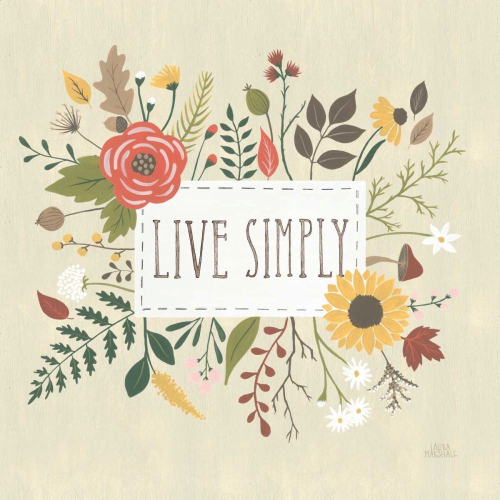 Autumn Garden I art print by Laura Marshall for $57.95 CAD