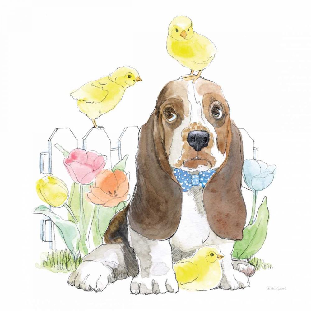 Easter Pups V art print by Beth Grove for $57.95 CAD