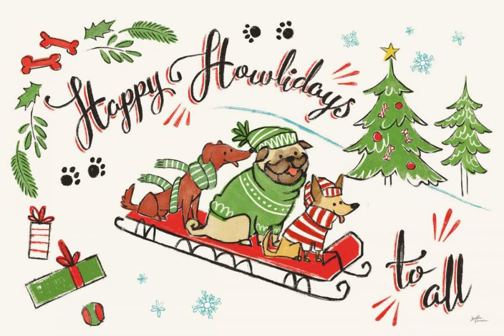 Winter Wooferland I art print by Janelle Penner for $57.95 CAD
