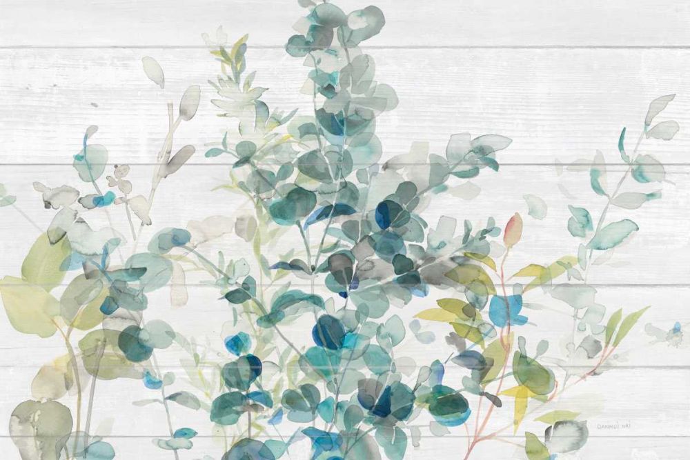 Eucalyptus I on Shiplap Crop art print by Danhui Nai for $57.95 CAD