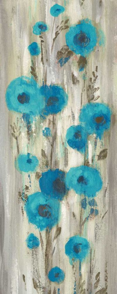 Roadside Flowers II Blue Crop art print by Silvia Vassileva for $57.95 CAD
