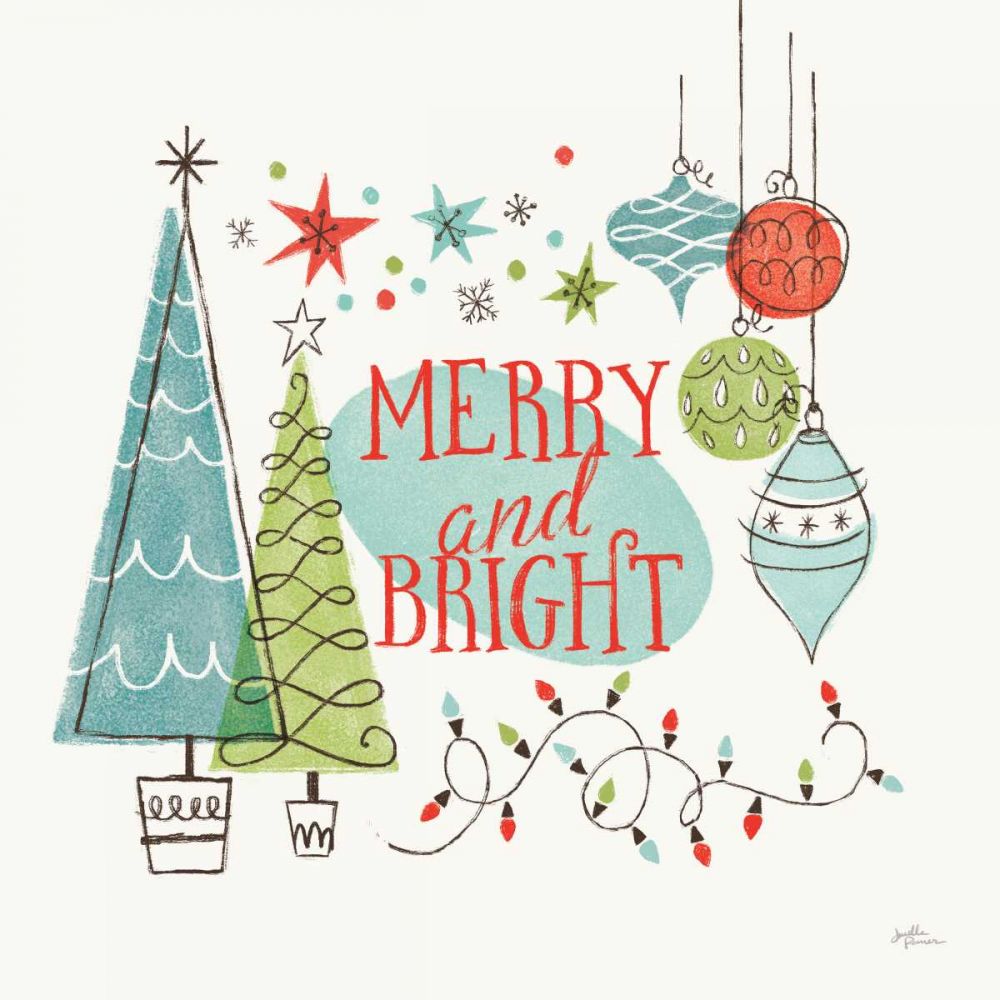 Retro Christmas II art print by Janelle Penner for $57.95 CAD