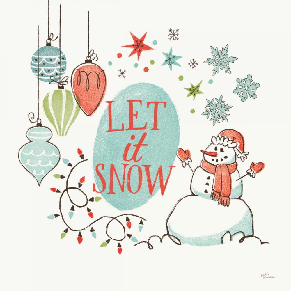 Retro Christmas V art print by Janelle Penner for $57.95 CAD