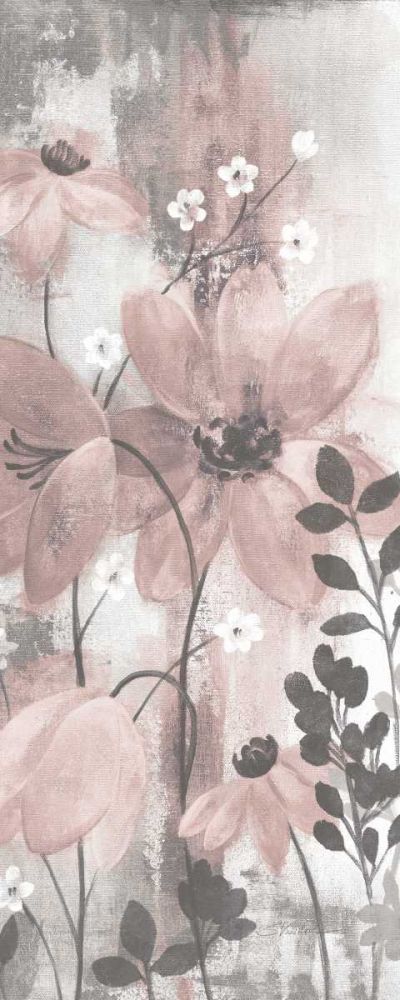 Floral Symphony Blush Gray Crop II art print by Silvia Vassileva for $57.95 CAD