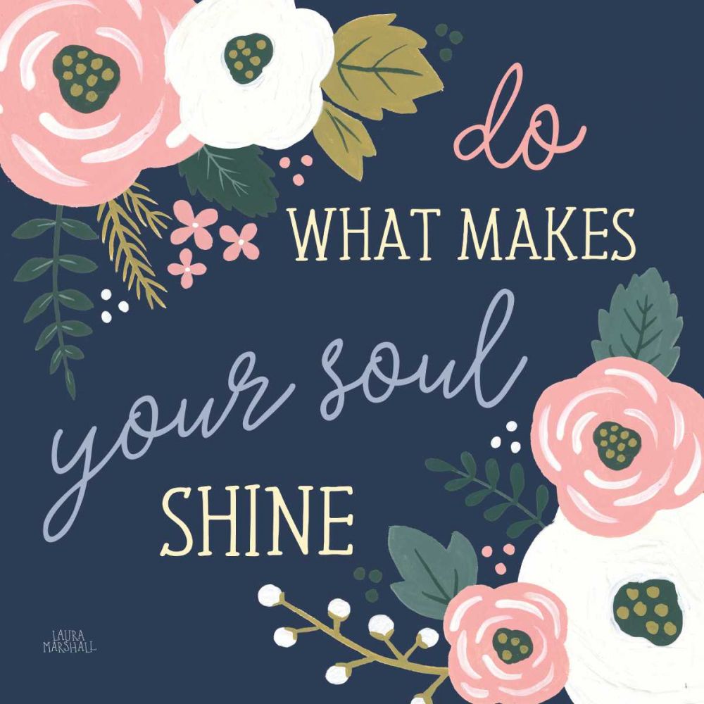 Wildflower Daydreams VII Navy Soul art print by Laura Marshall for $57.95 CAD